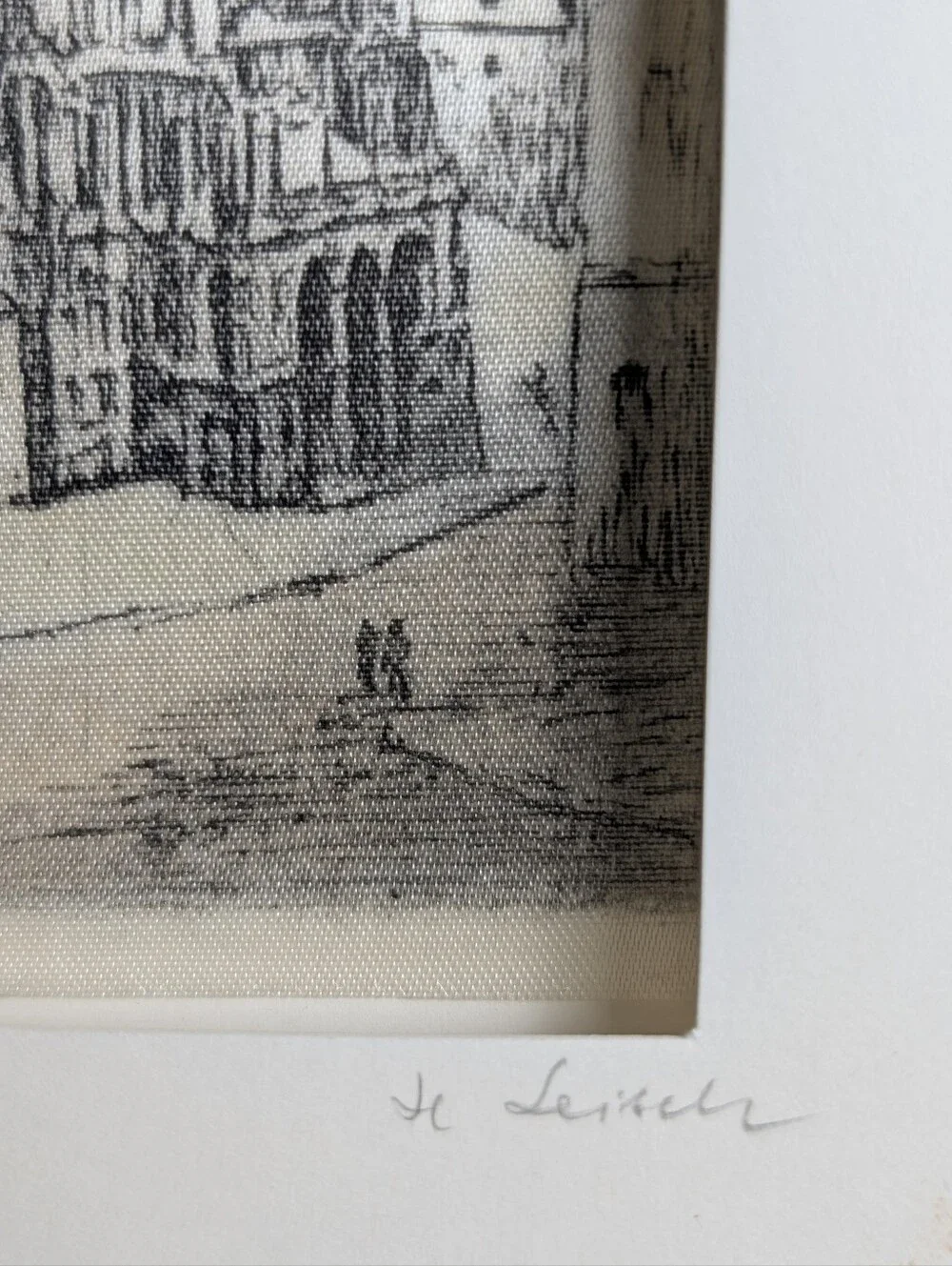 Hans Leisch, Signed Silk Etching of St. Stephen's Cathedral